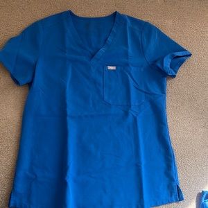 Royal Blue Figs Scrub top